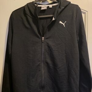 Puma Black Full-Zip Hoodie And Joggers Set